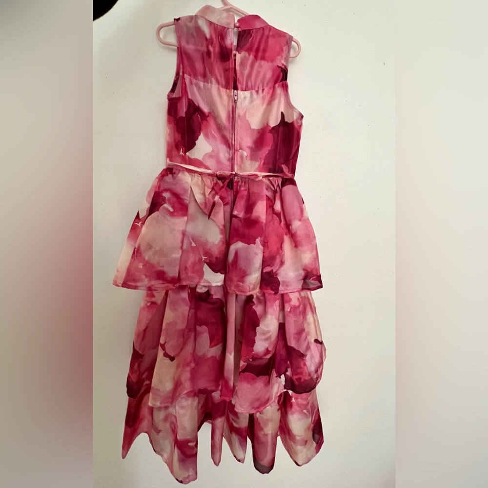 Speechless Girl Pink and White Floral tiered maxi Dress - Picture 3 of 5
